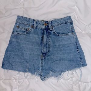 stradivarius jean shorts